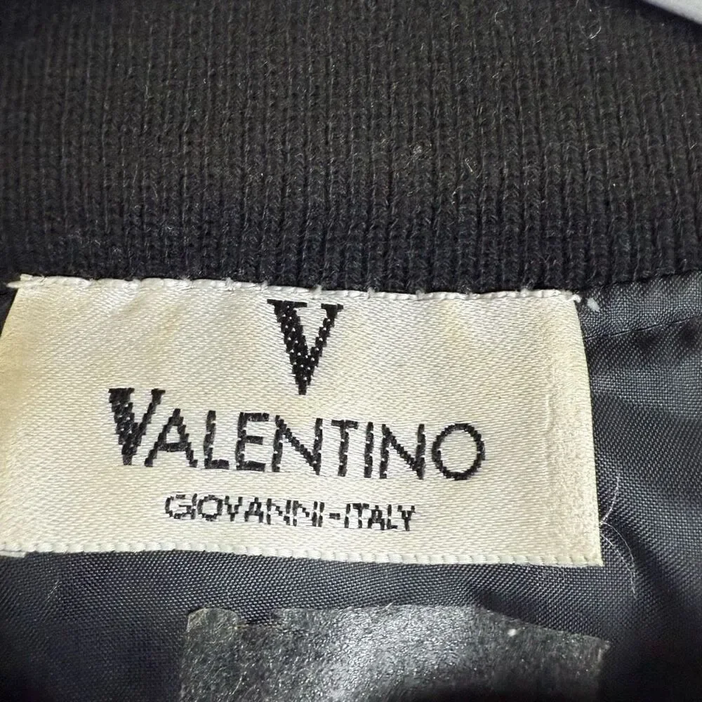 Giovanni Valentino Italy Mens L Zip Front Bomber Jacket Snake Python Print
